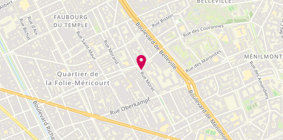Plan de VOLTIGEUR Serge, 32 Rue Moret, 75011 Paris