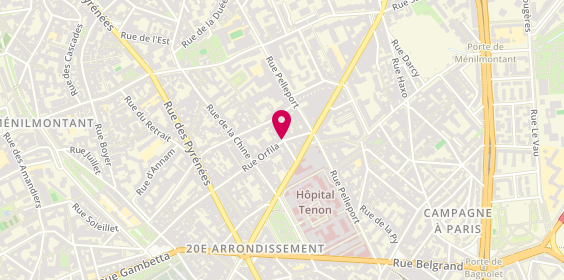 Plan de Rmr Construction, Rue Dupont de l'Eure, 75020 Paris