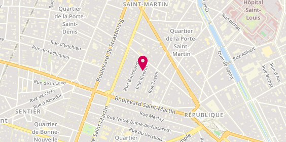 Plan de Caro-Lux Sté, 7 Cité Riverin, 75010 Paris