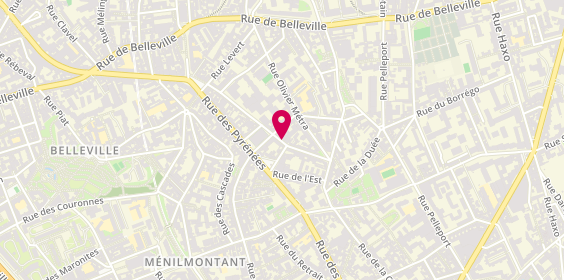 Plan de G. O. Batiment, 26 Rue des Rigoles, 75020 Paris