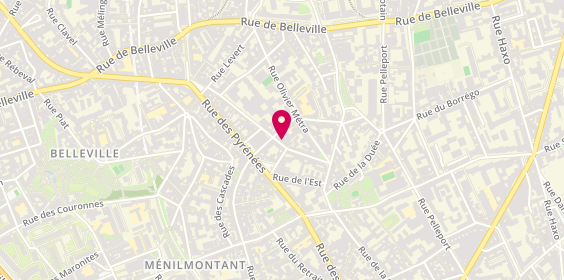 Plan de ElyseeBAT, 26 Rue des Rigoles, 75020 Paris