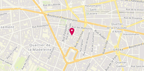 Plan de Lacerda, 13 Rue de Castellane, 75008 Paris