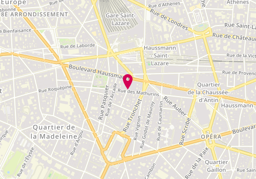 Plan de Sj Batiment, 38 Rue des Mathurins, 75008 Paris