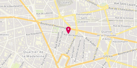 Plan de Sj Batiment, 38 Rue des Mathurins, 75008 Paris