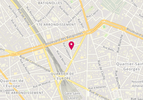 Plan de POPOVIC Rénovation - Entreprise qualifiée depuis 1990 - QUALIBAT 2024, 26 Rue de Turin, 75008 Paris