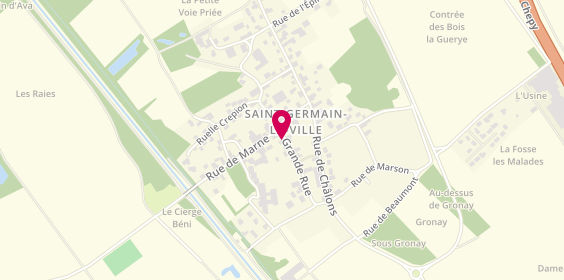 Plan de DELAUNAY Pascal, 8 Grande Rue, 51240 Saint-Germain-la-Ville