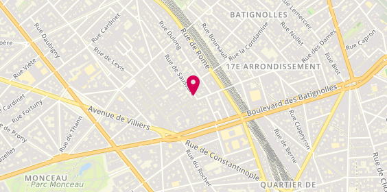 Plan de Entreprise de bâtiment ROYAL BATIMENT, 1 Rue de Saussure, 75017 Paris