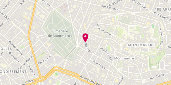 Plan de 2G Construction, 45 Rue Lepic, 75018 Paris