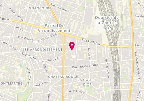 Plan de SARL Naza Global Bat, 7 Rue Labat, 75018 Paris