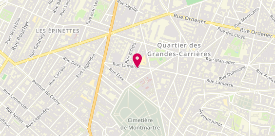 Plan de Lefaure et Rigaud, 129 Rue Lamarck, 75018 Paris