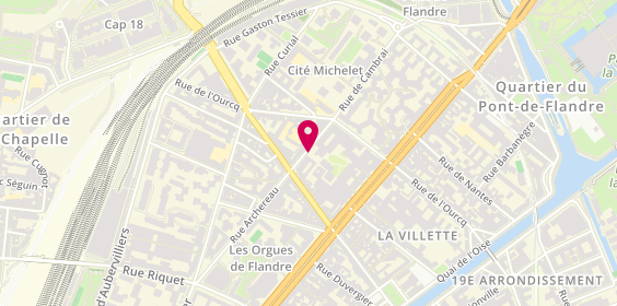Plan de Alliance Services, 68 Rue Archereau, 75019 Paris