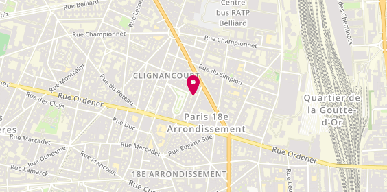 Plan de Sgh, 25 Rue Baudelique, 75018 Paris