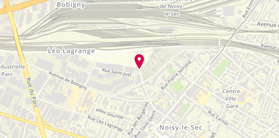 Plan de Crebat, 100 Rue Saint Denis, 93130 Noisy-le-Sec