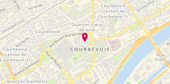 Plan de C.J.M Entreprise Générale, 2 Rue Massenet, 92400 Courbevoie