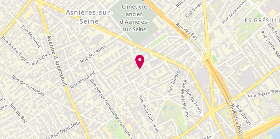 Plan de DAVID-MIHAI Davio, 7 Rue du Contrat Social, 92600 Asnières-sur-Seine