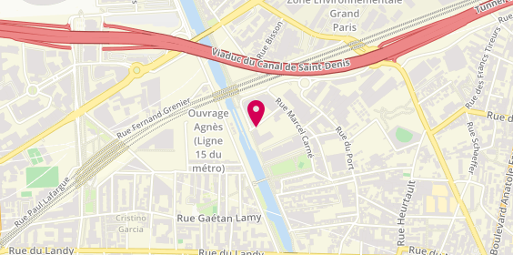 Plan de A.M.V.S, 4 Rue Ecluse des Vertus, 93300 Aubervilliers