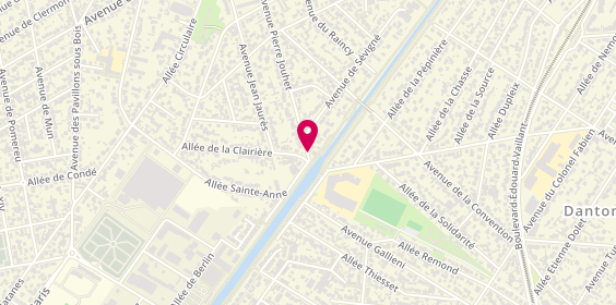 Plan de SL Bati Pro, 105 Rue Pierre Jouhet, 93600 Aulnay-sous-Bois