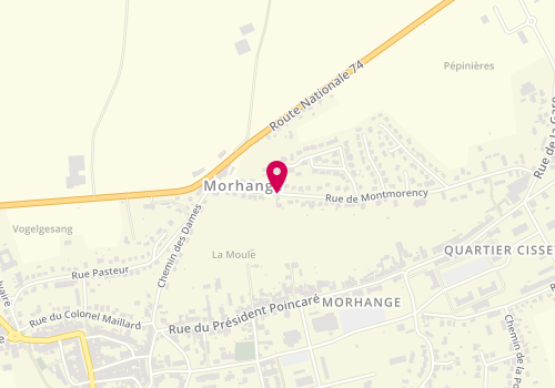 Plan de LATONA François, 14 Rue Montmorency, 57340 Morhange