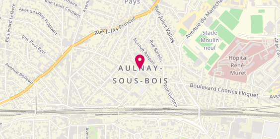 Plan de Pro Bati Solutions, 7 Place Hôtel de Ville, 93600 Aulnay-sous-Bois