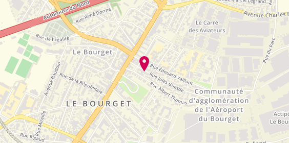 Plan de SAS Shaw, 14 Rue Jules Guesde, 93350 Le Bourget