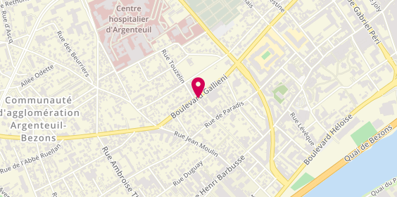 Plan de DONICA et Negel Vitalie et Lidia, 55 Boulevard Galliéni, 95100 Argenteuil