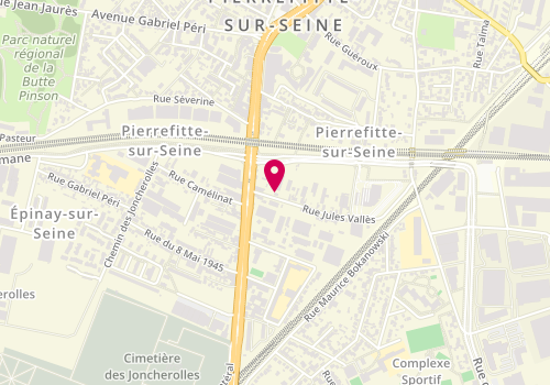 Plan de E.L.I.C.E, 13 Rue Jules Vallès, 93380 Pierrefitte-sur-Seine