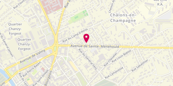 Plan de MARTIN Marco, 47 avenue de Sainte-Menehould, 51000 Châlons-en-Champagne