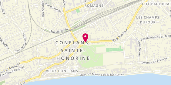 Plan de Ast Couverture, 5 Rue Pasteur, 78700 Conflans-Sainte-Honorine