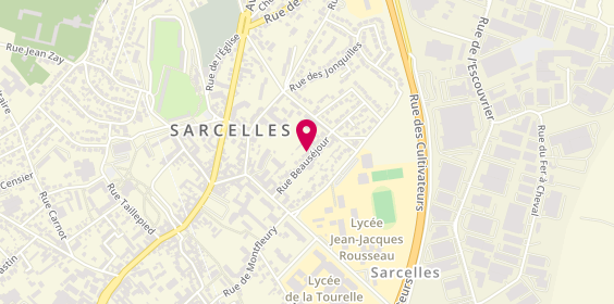 Plan de LCG Batiment, 23 Rue Beauséjour, 95200 Sarcelles