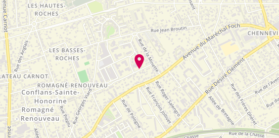 Plan de Agence France Construction, 13 Rue du Clos d'En Haut, 78700 Conflans-Sainte-Honorine