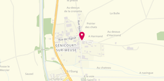 Plan de BRUNET Romain, 12 Rue du Château, 55320 Génicourt-sur-Meuse