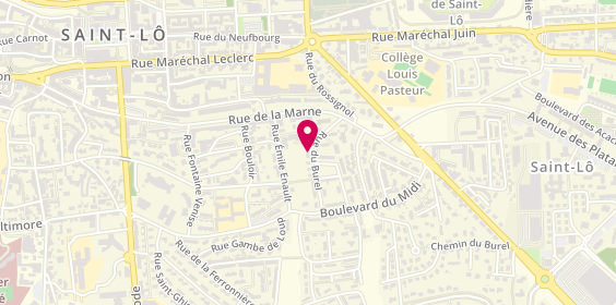 Plan de Héd Béton, 12 Rue du Burel, 50000 Saint-Lô