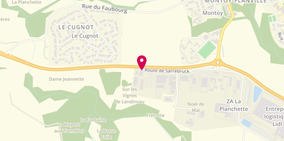 Plan de Real'projets, 34 Route de Sarrebruck Zone Artisanale De, 57645 Ogy-Montoy-Flanville