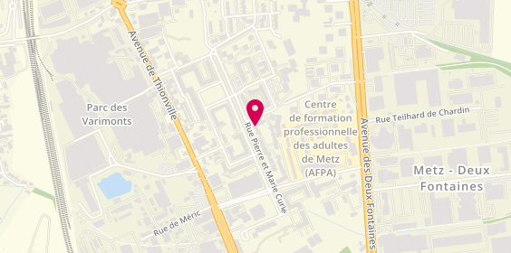 Plan de STEFFEN Didier, 109 Rue Pierre et Marie Curie, 57050 Metz