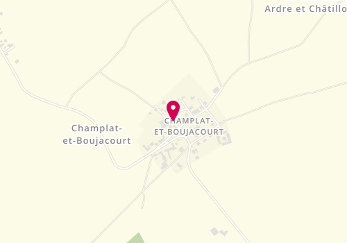 Plan de SARL Patis Pere et Fils, 10 Rue de L&#039;Eglise, 51480 Champlat-et-Boujacourt