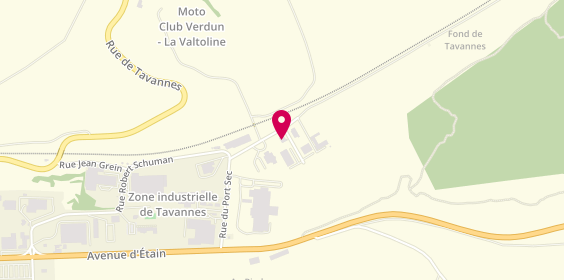 Plan de ASCZ Constructions, Rue de la Valtoline Zone Artisanale de Tavannes, 55100 Verdun