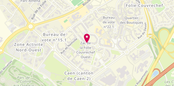 Plan de Khalil Macon, 28 Avenue Jean Monnet, 14000 Caen