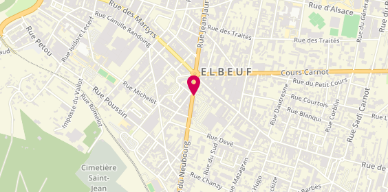Plan de E.J.S, 9 Rue du Neubourg, 76500 Elbeuf