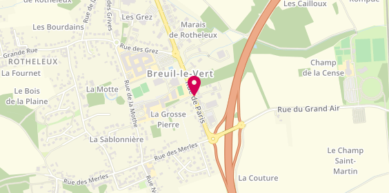 Plan de Artisanale Couverture, 795 Route de Paris, 60600 Breuil-le-Vert