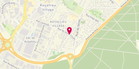 Plan de Entreprise Rocquencourt, Rue du Vivier Corax, 60200 Compiègne