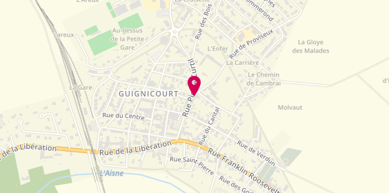 Plan de Tmp, 2 Bis Rue de Proviseux, 02190 Guignicourt