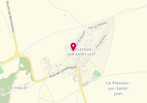 Plan de F.V.B, 156 Moulin, 60130 Le Plessier-sur-Saint-Just