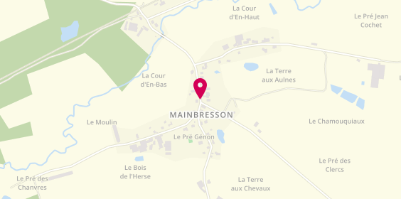 Plan de BORGNET Philippe, Mainbresson 2 Rue Maurice Martin, 08220 Rocquigny
