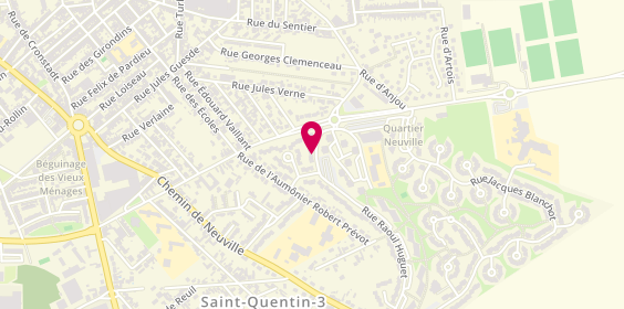 Plan de AF Batiment, 8 Rue Raoul Huguet, 02100 Saint-Quentin