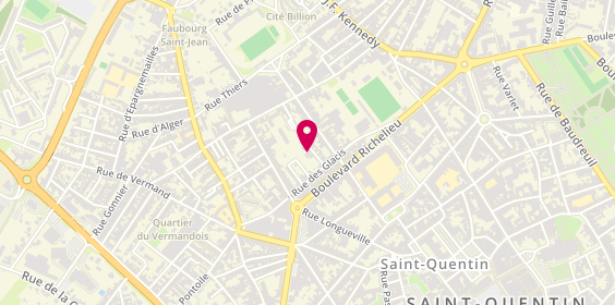 Plan de Garcia - Flamant, 9 Rue du Labeur, 02100 Saint-Quentin