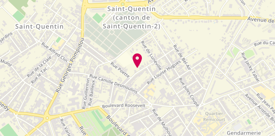 Plan de Entreprise Drain, 5 Rue Sommières, 02100 Saint-Quentin