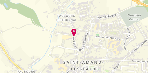 Plan de Deltombe Pascal, 36 Rue Fèves, 59230 Saint-Amand-les-Eaux