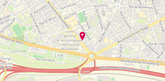 Plan de Primo Concept, 121 Boulevard Montebello, 59000 Lille