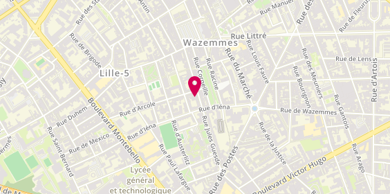 Plan de Hcr, 69 Rue Jules Guesde, 59000 Lille