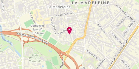 Plan de Heriz Construction, 38 Rue Jeanne Maillotte, 59110 La Madeleine
